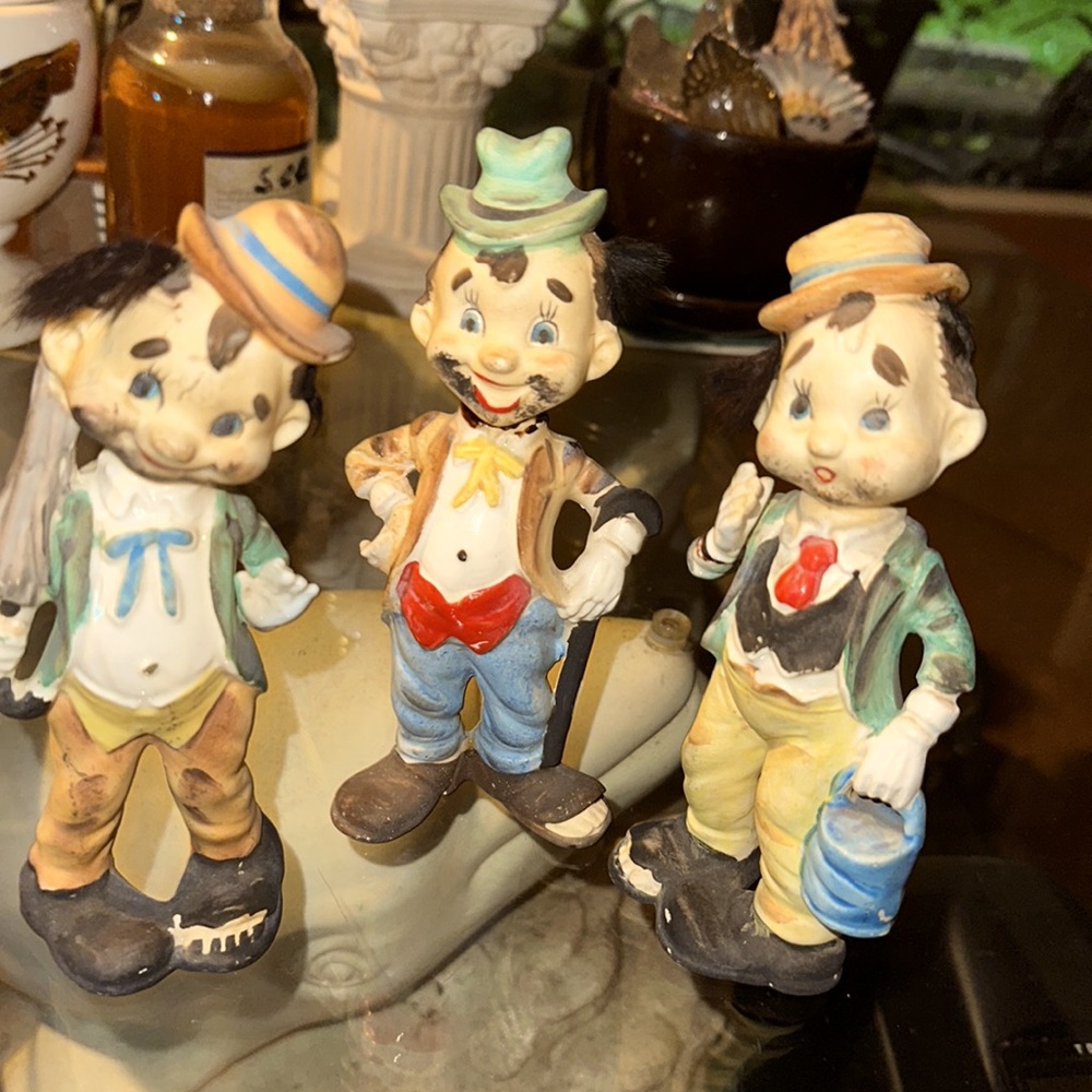 Vintage Tielso Hobo / clowns , Set. of 3.